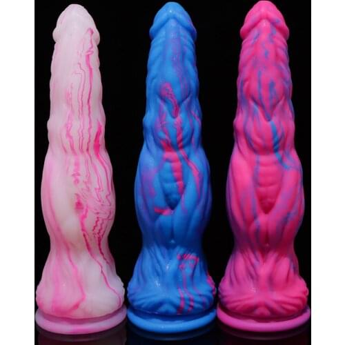 New Arrival Large Anal Sex Toys Butt Fantasy Realistic Dildo Animal Massage For Men Women Big Anal Beads Liquid Silicone Penis