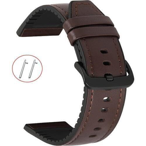 For Xiaomi Haylou RT LS05S/ RS3 LS04 Strap Band Bracelet 22mm 20mm Silicone Leather Watchband for Haylou LS02 Wristband correa
