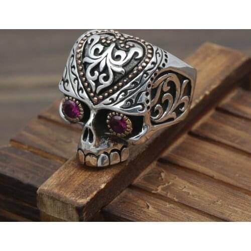 Seiko S925 Sterling Silver Cross Skull R