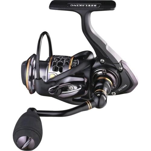 Spinning Reel 10KG Max Drag Metal Spool 1000-5000 Series 13+1BB CNC Rocker Arm Trolling Fishing Reel for Sea Fishing Rod