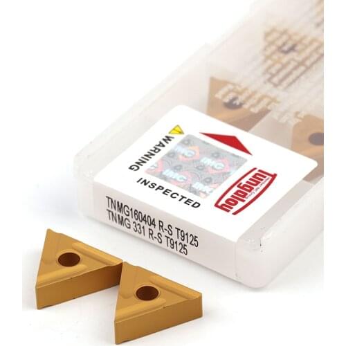 100% Original TNMG160404R-S T9125 TNMG160408L Lathe Tools Carbide Inserts High Quality External Turning Tools For Steel Parts