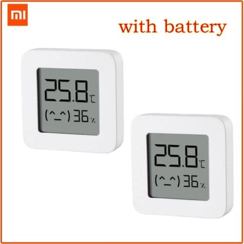 Xiaomi Mijia Smart Thermometer 2 Bluetooth Temperature Humidity Sensor LCD Digital Hygrometer Moisture Meter work with Mijia APP