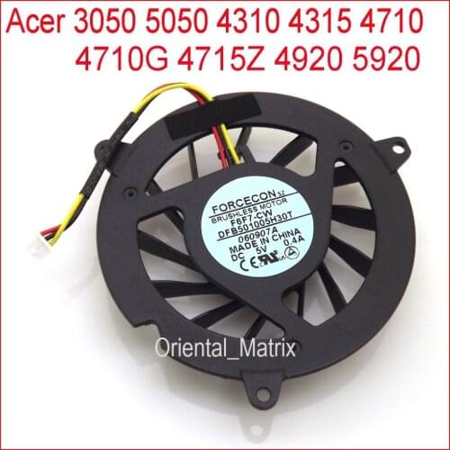 Original New F6F7-CW DFB501005H30T DC5V 0.5A Cooler Fan For ACER 3050 5050 4310 4315 4710 4710G 4715Z 4920 5920 Cooling Fan