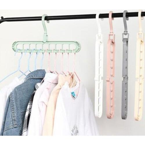 Rotate Antiskid Drying Rack Multi-port Support Circle Clothes Racks 9 Hole Rotating Multifunction Plastic Scarf Storage Rack