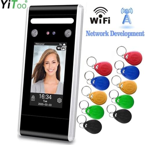 YiToo Wifi Face Recognition Access Control Dynamic Facial Detection Door Lock Time Attendance Keypad Free Software TCP/IP USB