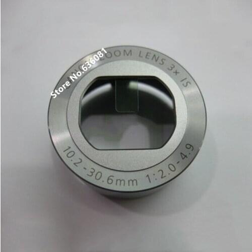 Repair Parts Lens Front Cover Name Ring (Silver) For Canon Powershot G9X Mark II