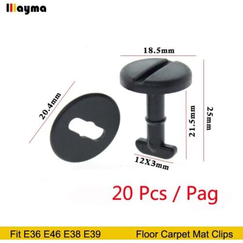 Floor Carpet Mat Clips (Twist Lock With Washers) For BMW 3 Series E36 E46 5 series E38 E39 7 Series Automobile Replace Fasteners