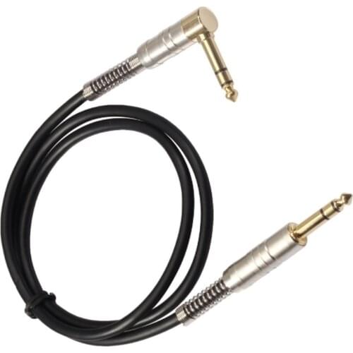 1M 1.8M Aux Guitar Cable 6.35mm to 6.35mm Audio Cable 6.5mm Aux Cable for Stereo Guitar Mixer Amplifier Speaker