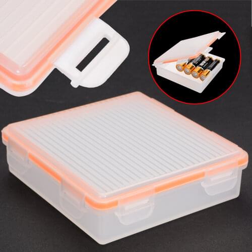 1pcs Portable Battery Storage Box Waterproof IP66 Battery Storage Box Case Holder Transparent Container for 4x 18650 Batteries