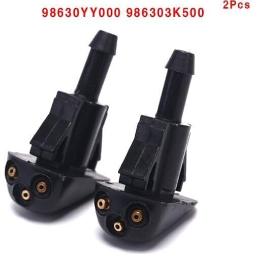 2 Pcs Auto Car Plastic Windshield Washer Wiper Water Spray Nozzle Vehicle Car Accessories New