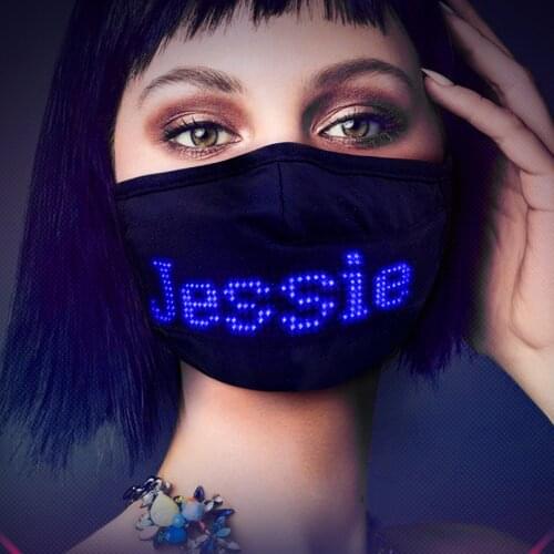 2pcs LED Cotton Face Mask Scrolling Text Animation Phone Program Personality Mask For Men Women Party Gift Message Board Mask