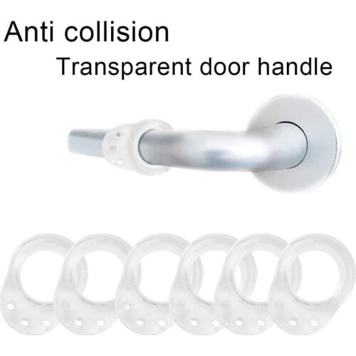 6/12pcs Silicone Door Stop Door Handle Anti-Collision Buffer Buffer To Protect Walls And Furniture Door Stop Kitchen Bedroom