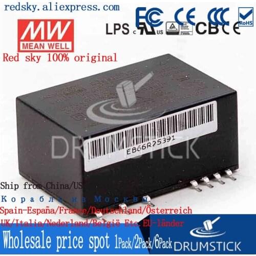 Kindly MEAN WELL 6Pack IRM-02-12 2W meanwell 3.3V0.6A 5V0.4A 12V0.167A 15V0.133A 24V0.083A PCB mounting style