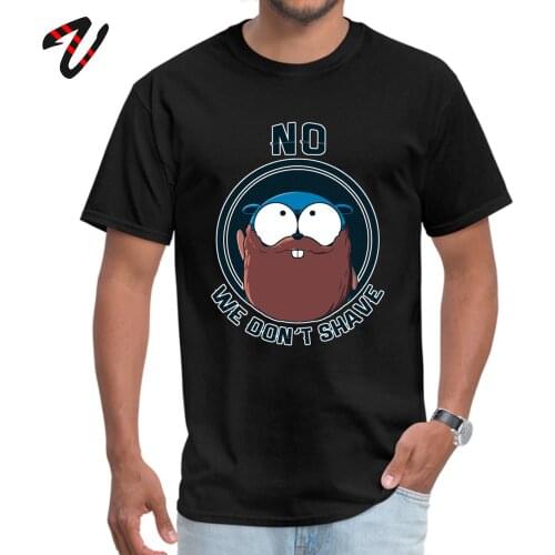 Brand Young Tees Golang Gopher Won't Shave Casual T Shirts Men Funny Tshirt Twin Peaks King Summer Tee Shirt O Neck Wholesale