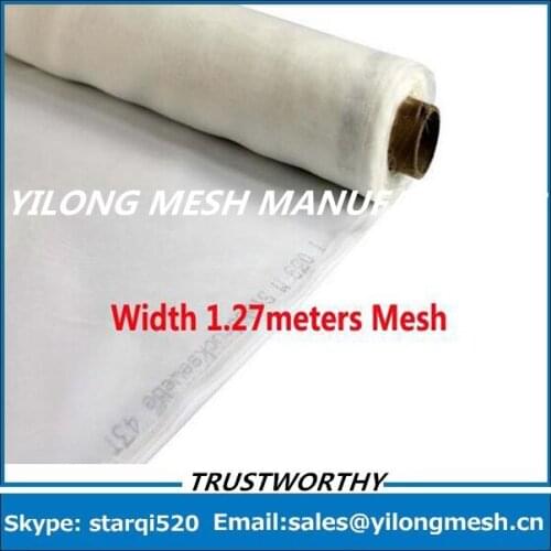 Fast Delievery And Free Shipping!! 20 Meters 100T(255 mesh)-40um-127cm White Polyester Monofilament Silk Screen Printing Mesh