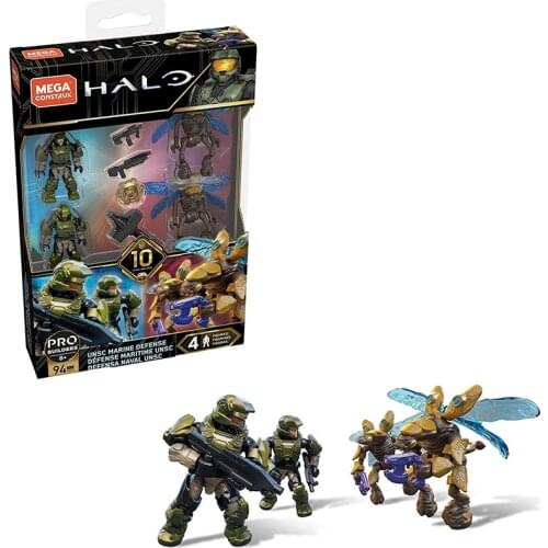 Mega Construx Halo Unsc Marine Defense Highly Collectible GFT67 Action Figure Adults and Children Birthday Gifts