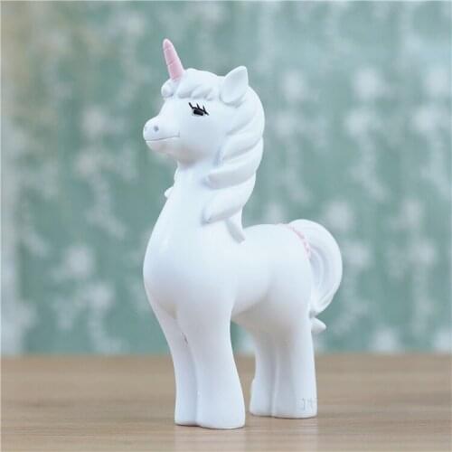 European Mythical Unicorn Figurines Miniatures Animals Model Fairy Flying Horse Figures Kids Collection