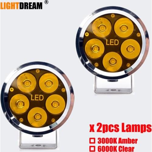 12V 24V Car LED Work Headlight 50w 4800Lm Motorcycle Bike Fog Beam Spotlights Amber White External Headlamp x2pcs/lots