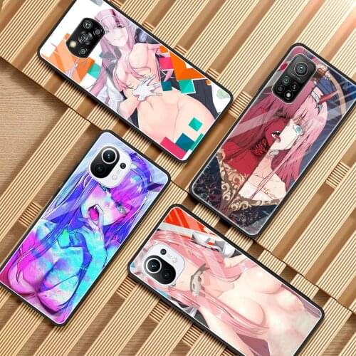 Phone Case For Mi 11i 11 Ultra Note 10 10T Lite 9T Poco X3 NFC M2 F2 Pro F3 X2 Soft Frame Zero Two Darling in the FranXX Anime