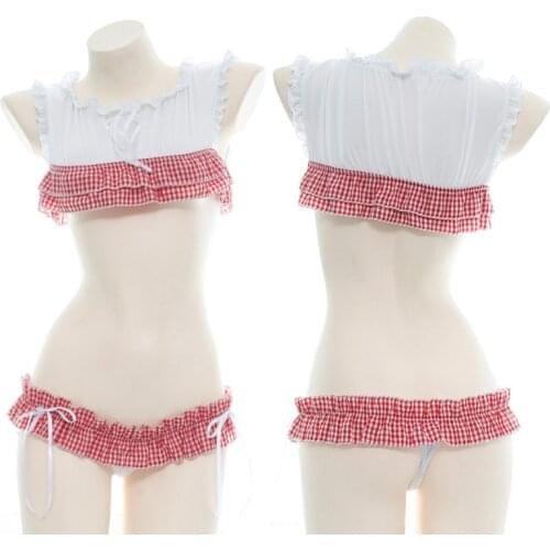 Mini Sexy Schoolgirl Naughty Lingerie Cute Kawaii Anime Erotic Cow Cosplay Outfit Slutty Role Play Student Uniform Home Clothes