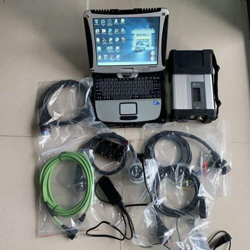 Mb star c5 multiplexer with cables 2020.12 newest software in ssd cf19 touch screen laptop full set ready to work diagnose