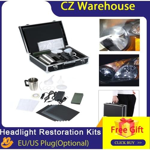 Automobile Headlight Restoration Kits Car Headlight Polish Repair Tool Glass Scratch Repair Headlight Renovation EU PLUG