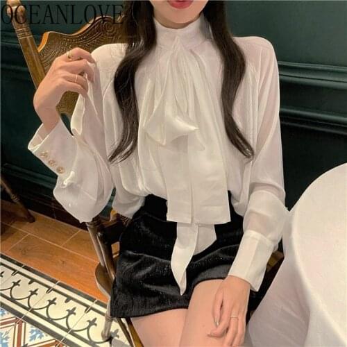 Женские белые рубашки Oceanlove China At AliExpress