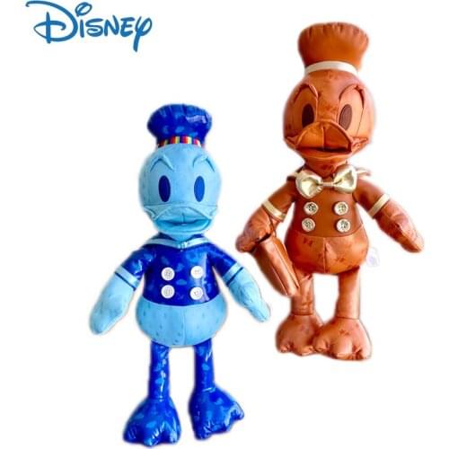 Disney Genuine Donald Duck Cute Leather Plush Toys Cartoon Action Figure Kawaii Stuffed Plush Dolls Ornaments Pillow Kids Gifts