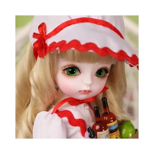 Full Set All Included! Top Quality 1/6 BJD 26cm Doll Melissa Red Dress Mini Cute Toy Girl Baby Model Brinquedos Hobbies BestGift
