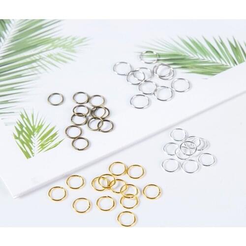 5g/bag 4 5 6 7 8 10 12 14 16mm Split Jump O Rings Metal Connectors For DIY Jewelry Finding Making Accessories Wholesale Supplies