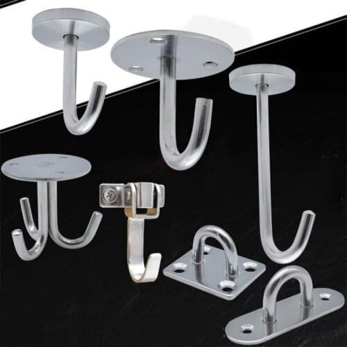 Heavy Stainless Steel Suspension Bracket Wall Hooks Ceiling light Swing Hammock flowerpot Hanging Hanger for garden Home Kitchen