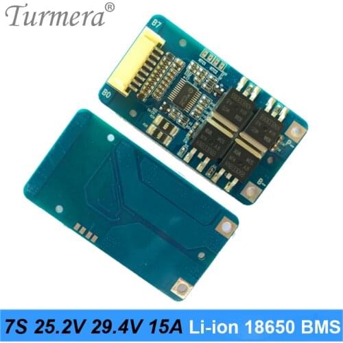 7S 24V 15A 18650 Lithium Battery Protection Board Suit a Power Wheels battery pack for 25.2V 29.4V E-bike E-scooter Battery BMS