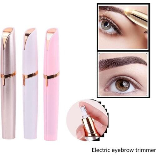 1pc Safe Beauty Electric Eyebrow Trimmer Hair Removal Face Razor Depilador De Cejas Makeup Tools for Eye Brow Sharp Clip Blade