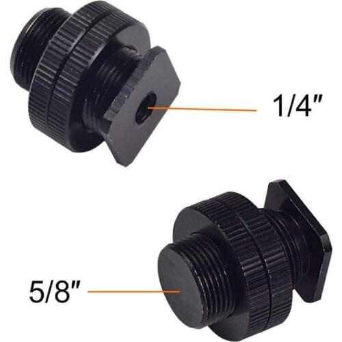 2Pcs SR-23 5/8" Screw (D25mm x H25mm) Adapter for Camera Flash Holder Bracket Hot Shoe Mount
