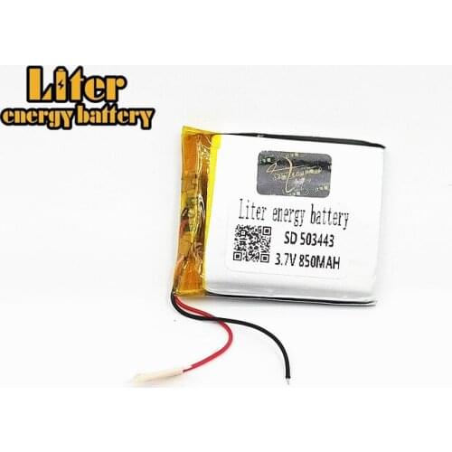 503443 503545 Rechargeable Lithium Polymer 3.7V 850mAh Li-ion Battery For bluetooth headset Speaker DVD GPS PDA MP3 MP4 MP5