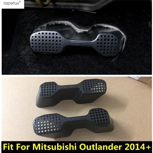 Lapetus Accessories For Mitsubishi Outlander 2014 - 2018 Seat Under Air Condition AC Vent Outlet Dust Plug Protector Cover Kit