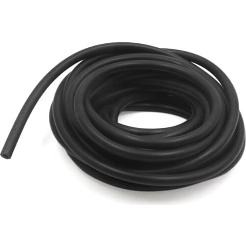 X Autohaux 5M Length 4 x 7mm Black Silicone Heat Resisting Vacuum Hose Tube Pipe for Car