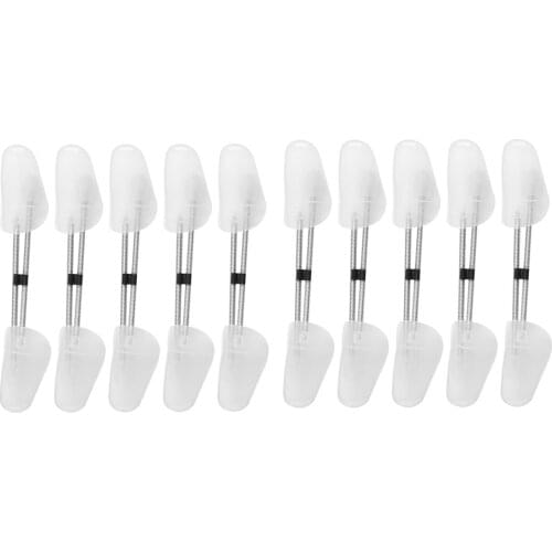 Hot 10 x PAIRS OF SHOE TREE TREES PLASTIC MAINTAIN SHAPE SHOES FOOTWEAR WHITE