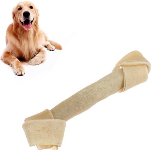 Dog Toy Supplies Chews Toy Leather Cowhide Bone Molar Stick Teeth Bones Clean Accessories Treats For Puppy Dogs Food L5A3