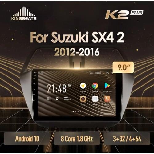 KingBeats Android 10 Octa-Core head unit HU 4G in Dash Car Radio Multimedia Video Player Navigation GPS For Suzuki SX4 2 S-Cross 2012 - 2016 no dvd 2 din Double Din Android Car Stereo 2din