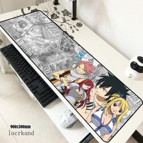 Fairy tail mouse pad 90x30cm mousepads Personality gaming mousepad gamer Customized large mouse pads keyboard pc pad