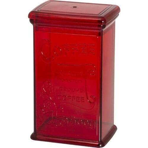 EWs Kitchenware Acrylic Red Color Coffee Jar