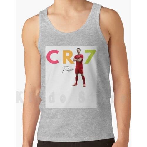 Christiano Ronaldo Tank Tops Vest 100% Cotton Christiano Ronaldo Soccer Football Christiano Ronaldo Christiano