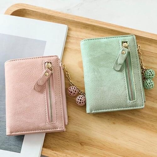 Fashion Wallet Cute Female Purse Clutch Luxury Short PU Leather Wallets For Women Zipper Female Money Bags