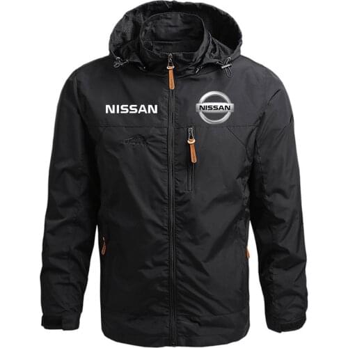 2021 NISSAN New Men Hooded Style Custom Print Classic Warm Sweatshirts Zipper Cardigan Jacket Hoodie Coat Male