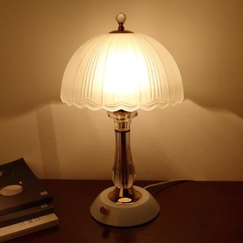 ODIFF simple crystal desk lamp bedroom bedside lamp decoration led glass fashion European style study wedding celebration