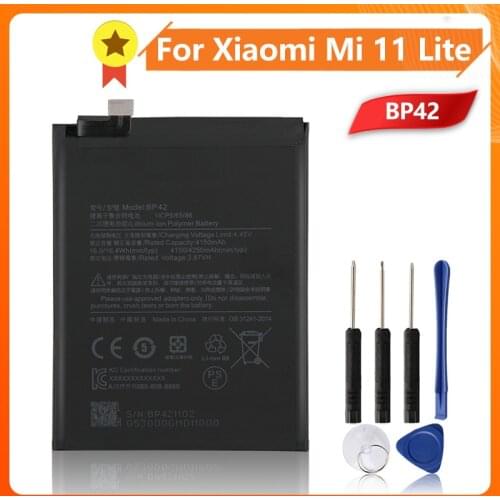 Original Battery BP42 For Mi 11 Lite 4250mAh Replacement Phone Battery + free tools
