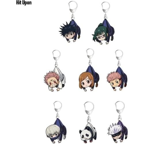 Anime jujutsu kaisen peripheral pendant cartoon double-sided transparent acrylic keychain