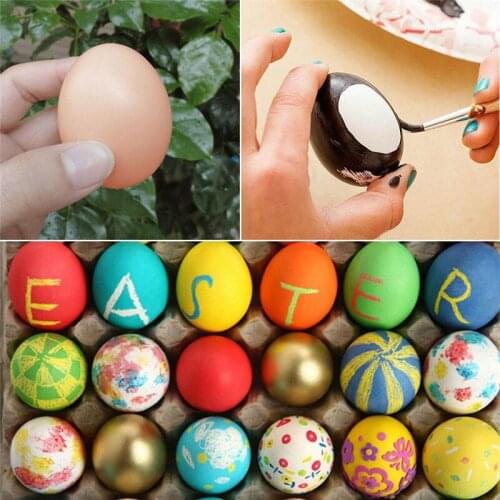 Fake Dummy Egg Hen Poultry Chicken Joke Prank Plastic Eggs Party Decor Novelty Toy for Kids DIY K0104