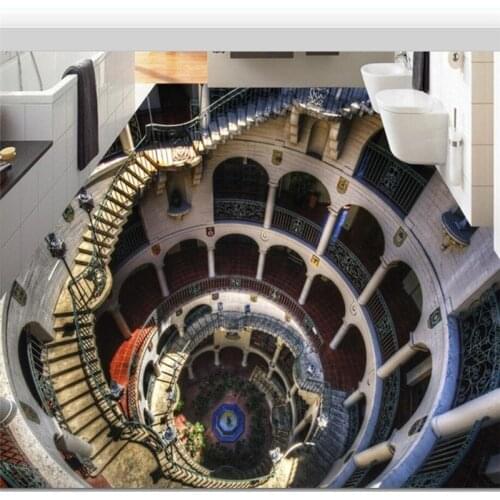 Wellyu Custom 3D floor stickers Self-adhesive floor paste Stunning 3D Stereo Paintings Mural Living Room TV Backdrop Flooring